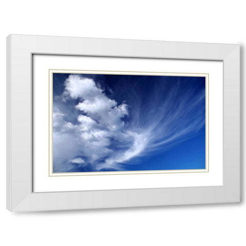 Clouds over Kitt Peak I White Modern Wood Framed Art Print with Double Matting by Taylor, Douglas