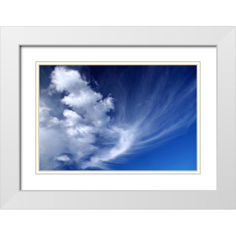 Clouds over Kitt Peak I White Modern Wood Framed Art Print with Double Matting by Taylor, Douglas