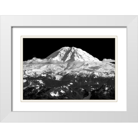 Mountains in Spring I White Modern Wood Framed Art Print with Double Matting by Taylor, Douglas