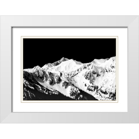 Mountains in Spring II White Modern Wood Framed Art Print with Double Matting by Taylor, Douglas