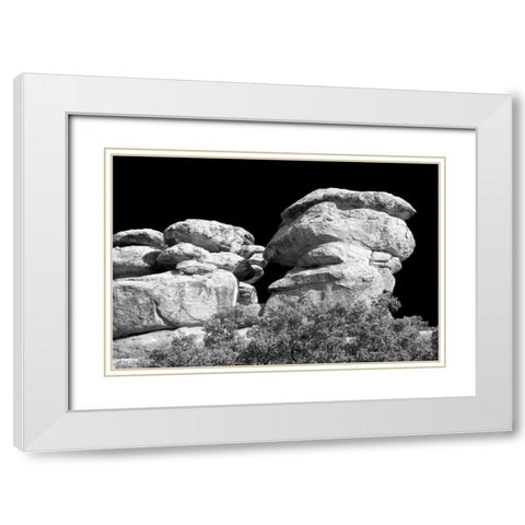 Highway Hoodoos II White Modern Wood Framed Art Print with Double Matting by Taylor, Douglas