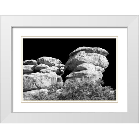 Highway Hoodoos II White Modern Wood Framed Art Print with Double Matting by Taylor, Douglas