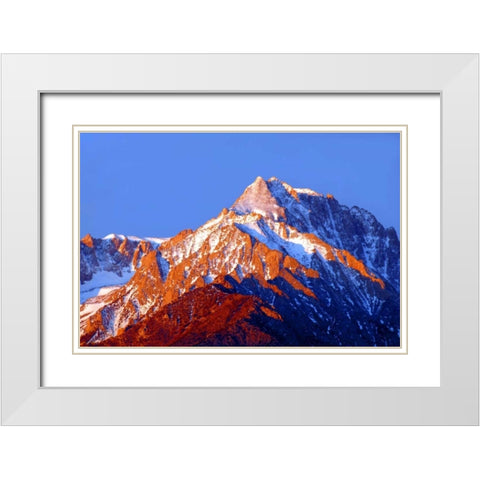 Dawns Early Light III White Modern Wood Framed Art Print with Double Matting by Taylor, Douglas