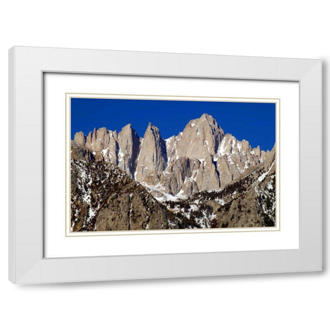Eastern Sierras I White Modern Wood Framed Art Print with Double Matting by Taylor, Douglas