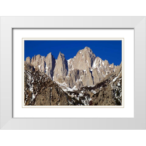 Eastern Sierras I White Modern Wood Framed Art Print with Double Matting by Taylor, Douglas