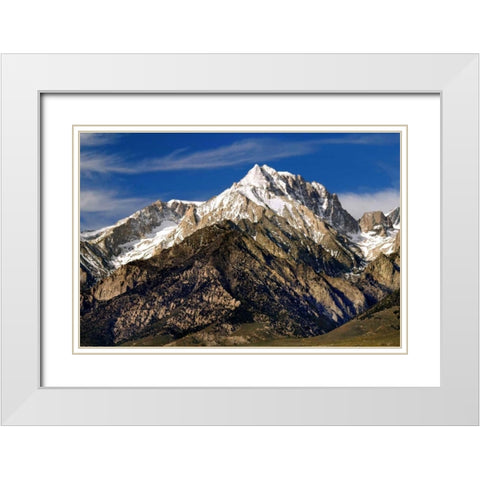 Eastern Sierras II White Modern Wood Framed Art Print with Double Matting by Taylor, Douglas