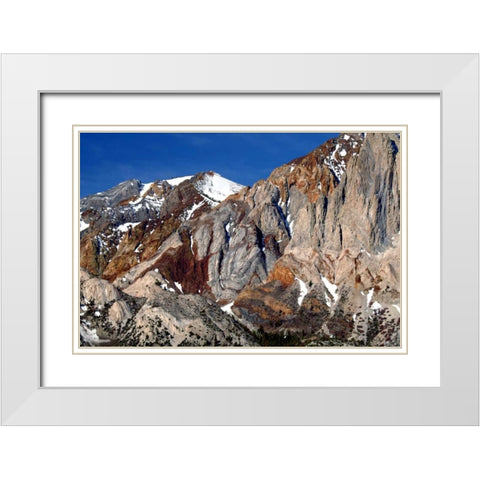 Sevehah Cliffs White Modern Wood Framed Art Print with Double Matting by Taylor, Douglas