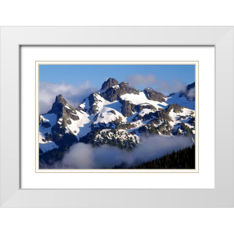 Goat Island White Modern Wood Framed Art Print with Double Matting by Taylor, Douglas