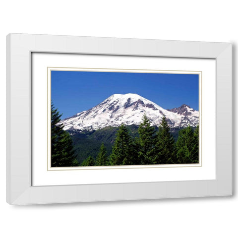 Road to Paradise White Modern Wood Framed Art Print with Double Matting by Taylor, Douglas