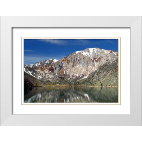 Convict Lake White Modern Wood Framed Art Print with Double Matting by Taylor, Douglas