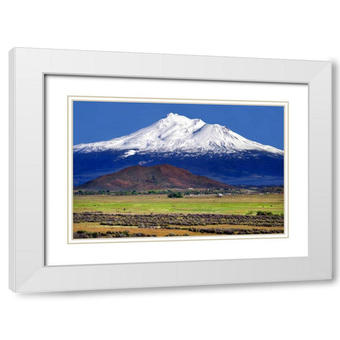 Shasta County Spring White Modern Wood Framed Art Print with Double Matting by Taylor, Douglas