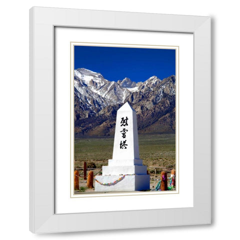 Manzanar Remembrance I White Modern Wood Framed Art Print with Double Matting by Taylor, Douglas
