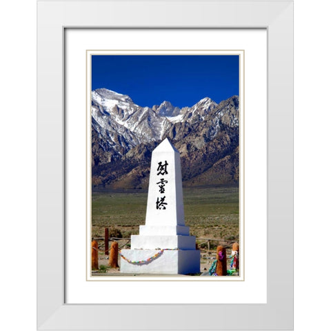 Manzanar Remembrance I White Modern Wood Framed Art Print with Double Matting by Taylor, Douglas