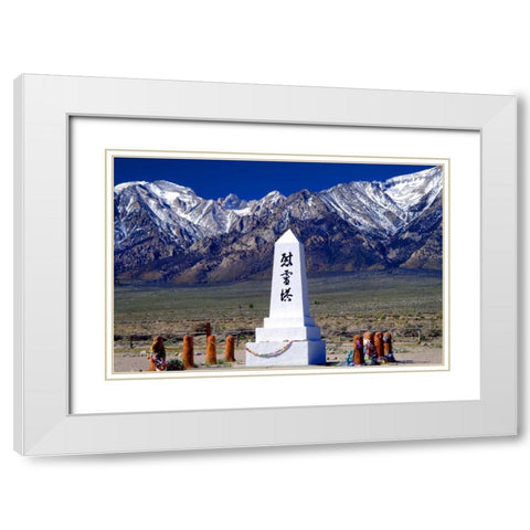 Manzanar Remembrance III White Modern Wood Framed Art Print with Double Matting by Taylor, Douglas