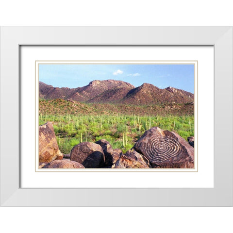 Signal Hill White Modern Wood Framed Art Print with Double Matting by Taylor, Douglas