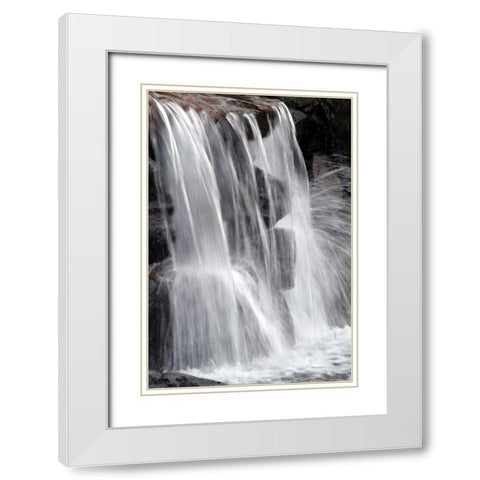 Water on the Rocks II White Modern Wood Framed Art Print with Double Matting by Taylor, Douglas