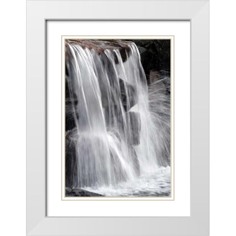 Water on the Rocks II White Modern Wood Framed Art Print with Double Matting by Taylor, Douglas