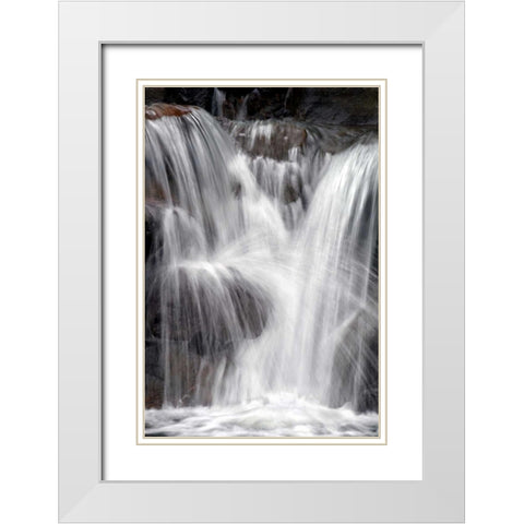 Water on the Rocks III White Modern Wood Framed Art Print with Double Matting by Taylor, Douglas
