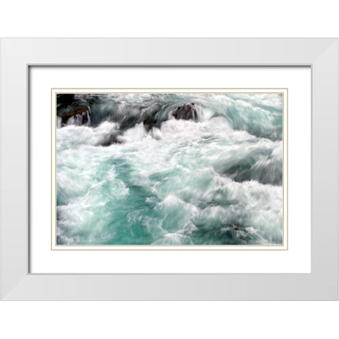 Hamma Hamma Current I White Modern Wood Framed Art Print with Double Matting by Taylor, Douglas