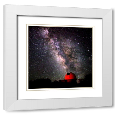 Milky Way I White Modern Wood Framed Art Print with Double Matting by Taylor, Douglas