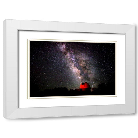 Milky Way IV White Modern Wood Framed Art Print with Double Matting by Taylor, Douglas