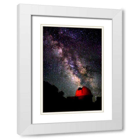 Milky Way V White Modern Wood Framed Art Print with Double Matting by Taylor, Douglas