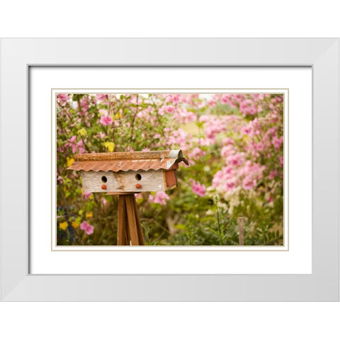Bird House I White Modern Wood Framed Art Print with Double Matting by Clayton-Thompson, Philip