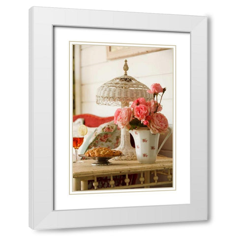 Summer Arrangement I White Modern Wood Framed Art Print with Double Matting by Clayton-Thompson, Philip