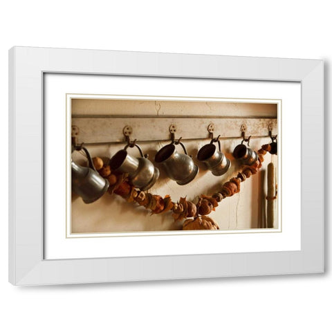 Vintage Cooking I White Modern Wood Framed Art Print with Double Matting by Clayton-Thompson, Philip