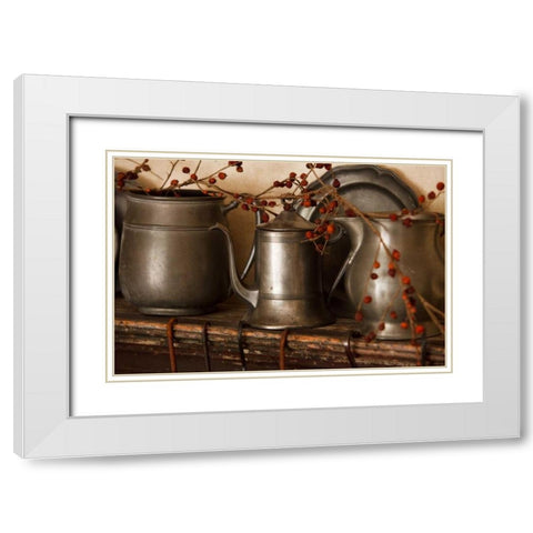 Vintage Cooking II White Modern Wood Framed Art Print with Double Matting by Clayton-Thompson, Philip