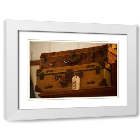 Time to Travel I White Modern Wood Framed Art Print with Double Matting by Clayton-Thompson, Philip