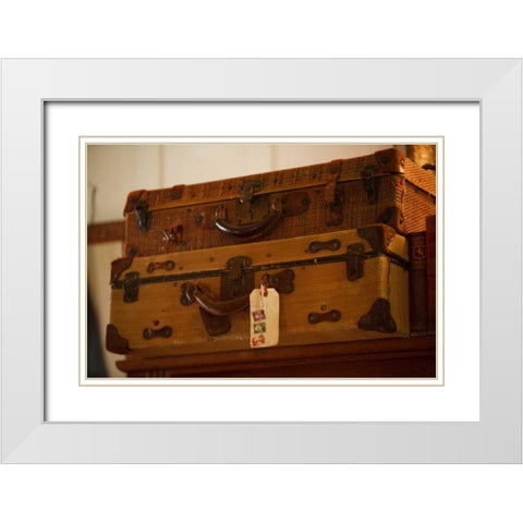 Time to Travel I White Modern Wood Framed Art Print with Double Matting by Clayton-Thompson, Philip