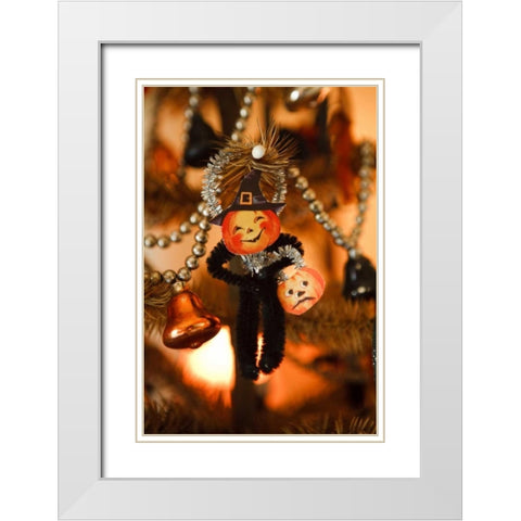 Halloween I White Modern Wood Framed Art Print with Double Matting by Clayton-Thompson, Philip