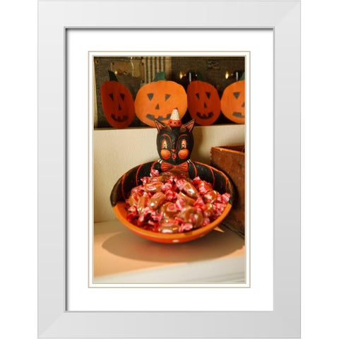 Halloween VI White Modern Wood Framed Art Print with Double Matting by Clayton-Thompson, Philip