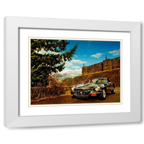 Vintage Car III White Modern Wood Framed Art Print with Double Matting by Clayton-Thompson, Philip