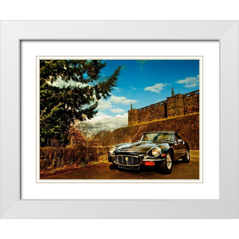 Vintage Car III White Modern Wood Framed Art Print with Double Matting by Clayton-Thompson, Philip