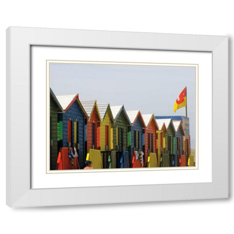 Beach Cottages IV White Modern Wood Framed Art Print with Double Matting by Underdahl, Dana