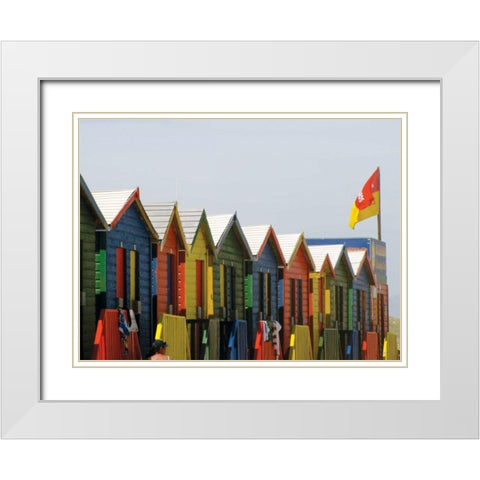Beach Cottages IV White Modern Wood Framed Art Print with Double Matting by Underdahl, Dana