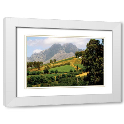 Mountain Landscape White Modern Wood Framed Art Print with Double Matting by Underdahl, Dana