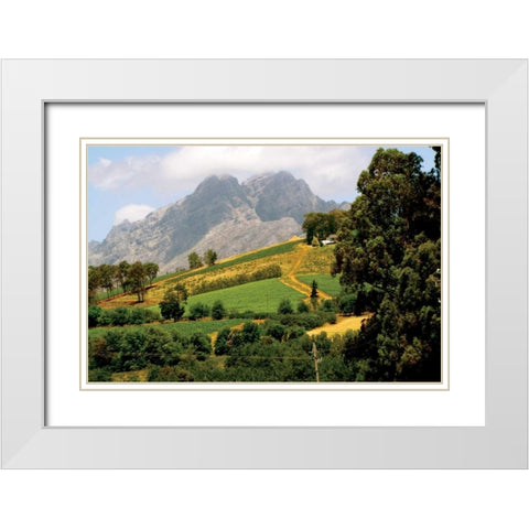 Mountain Landscape White Modern Wood Framed Art Print with Double Matting by Underdahl, Dana