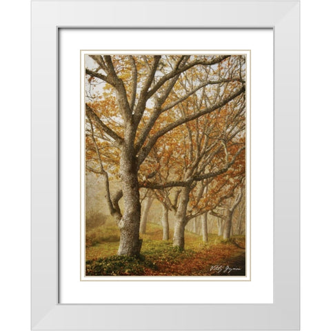 In the Mist I White Modern Wood Framed Art Print with Double Matting by Geyman, Vitaly