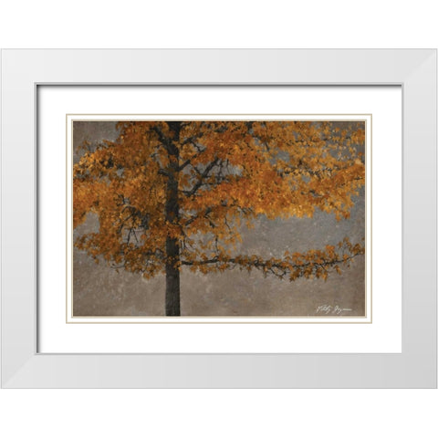 Tree Angel I White Modern Wood Framed Art Print with Double Matting by Geyman, Vitaly