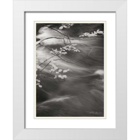 Flowing Waters IV White Modern Wood Framed Art Print with Double Matting by Geyman, Vitaly