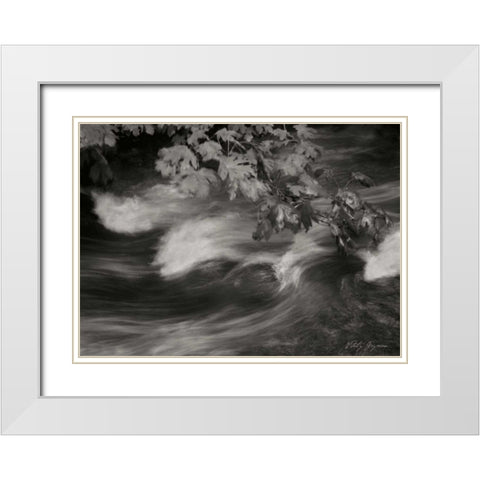 Flowing Waters X White Modern Wood Framed Art Print with Double Matting by Geyman, Vitaly