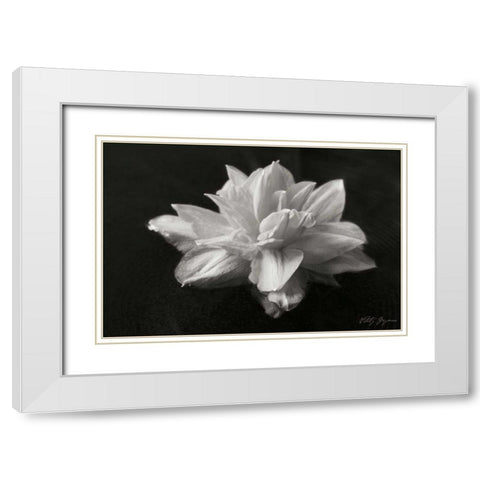 Water Star White Modern Wood Framed Art Print with Double Matting by Geyman, Vitaly