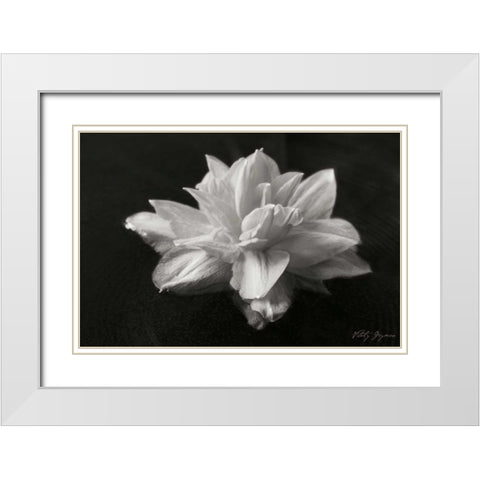 Water Star White Modern Wood Framed Art Print with Double Matting by Geyman, Vitaly
