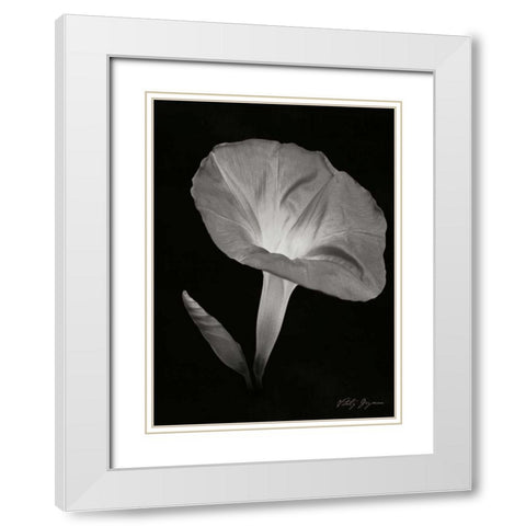 Morning Glory I White Modern Wood Framed Art Print with Double Matting by Geyman, Vitaly