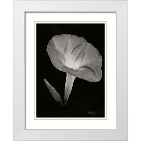 Morning Glory I White Modern Wood Framed Art Print with Double Matting by Geyman, Vitaly
