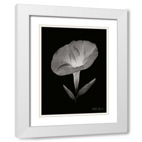Morning Glory II White Modern Wood Framed Art Print with Double Matting by Geyman, Vitaly