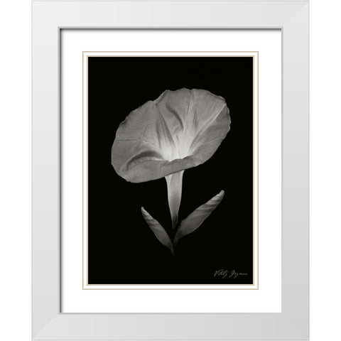 Morning Glory II White Modern Wood Framed Art Print with Double Matting by Geyman, Vitaly
